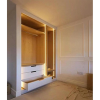 Armoire de rangement sur mesure en bois massif écologique certifié FSC, style antique français, pour villa, appartement, chambre, toute la maison