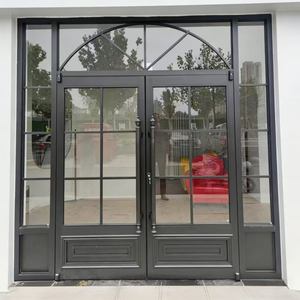 Porte double en aluminium et verre avec ressort au sol pour magasin - Product Image 4