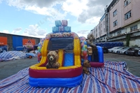 Lilytoys Combo gonflable personnalisé de haute qualité, château gonflable avec toboggan, aire de jeux intérieure et extérieure