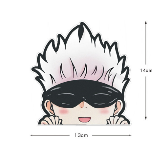 Уличное использование съемный Пользовательский логотип Jujutsu Kaisen вырезанная виниловая наклейка наклейки для автомобиля переводные наклейки на окно