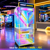 Machine de jeu économique pour centre de jeux, mini-grue à pinces d'arcade à monnayeur, avec accepteur de billets