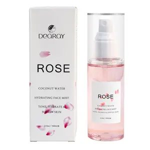 Rose Tonic Balancing with Rose Water and Hyaluronic Acid Face Toner Made in China 500 ml Plastic Spray