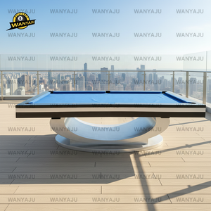 Table de billard WANYAJU de qualité supérieure en bois massif, standard commercial, moderne, multifonctionnelle, pour la maison et les loisirs - Product Image 4