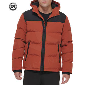 เสื้อแจ็กเก็ตแบบพองสีดำเงาเสื้อโค้ทขนเป็ดบุผ้าไนลอนระบายอากาศด้านหน้าเครื่องแบบกีฬากลางแจ้งแห้งเร็วตามสั่ง - Product Image 1