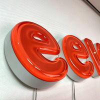 Enseigne lumineuse LED transparente en lettres de gelée multicolores, décorative et publicitaire