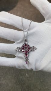 Collar de Moda con Piedra Sintética de Laboratorio, Rubí Cultivado en Laboratorio con Certificado - Product Image 5