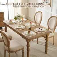 Lot de 6 sets de table matelassés écologiques de 15 pouces – Épais, garnissage 100 % coton microfibre, résistant à la chaleur, durable, pour restaurants et fêtes