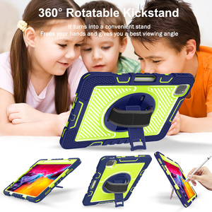 Ốp Hạng Nặng Kèm Dây Đeo Vai Ốp Máy Tính Bảng Giá Đỡ Áo Giáp Trẻ Em 360 Dây Đeo Tay Xoay Cho <span class=keywords><strong>iPad</strong></span> AIR 5 Ốp Máy Tính Bảng - Product Image 5