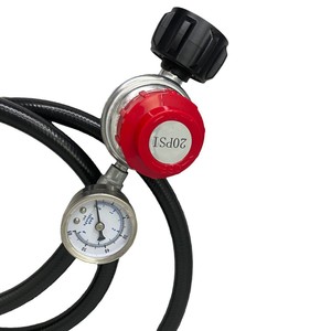 QCC1โพรเพนแก๊สควบคุม0 30 PSI ปรับความดันลดพร้อมท่อสำหรับย่างและเครื่องทำความร้อน - Product Image 2