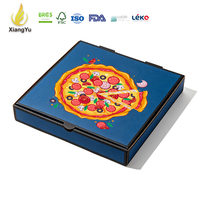 Boîtes à pizza en carton ondulé personnalisées avec logo, emballage en carton alimentaire pour les commandes et la livraison en ligne des franchises de pizzas