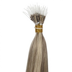 Extensions de cheveux russes 100% naturels Dragonlash Factory, 10-30 pouces, ombré, mèches, extensions nano en plastique, plusieurs couleurs - Product Image 1