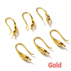 10pcs ( 5pairs) 20x11mm Matte Silver Plated and Gold <strong>Color</strong> Ear Hooks Earring <strong>Wires</strong> for Handmade Women <strong>Fashion</strong> Jewelry Earrings - Product Image 5