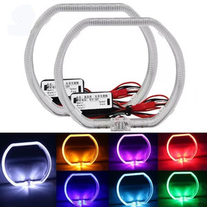 ไฟวงแหวน LED ทรงสี่เหลี่ยมแบบ Angel Eye ขนาด 2.5 นิ้ว สำหรับอัพเกรดไฟหน้ารถยนต์ 12V ใช้ได้กับรถยนต์ทั่วไป - Product Image 1