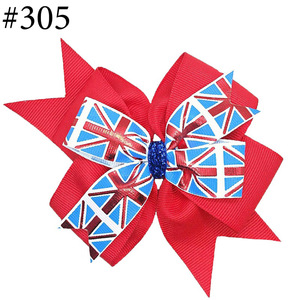 Lazos para el pelo <span class=keywords><strong>Paris</strong></span>, Sister & Fun Bows, tipo pinwheel, de cinta sólida, estilo boutique, para niñas, accesorios de pinza para el pelo - Product Image 4