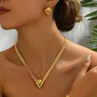Nouvelle Collection : Ensemble Collier, Bracelet et Boucles d'Oreilles en Alliage de Zinc, Motif Diamant, Électroplaqué, Design de Niche, Luxe Léger et Sophistiqué