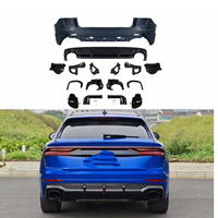 Juego completo al por mayor para Audi Q8 2024+ Actualización SQ8: Barra trasera, parachoques trasero, difusor con labio trasero, kit de carrocería trasera para coche