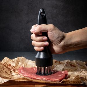 <b>Meat</b> Tenderizer With Stainless Steel Needles For Steak And <b>Poultry</b> Tenderizing Tool Black Handle - Product Image 1