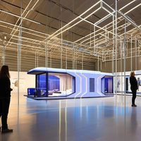 Système rapide et intelligent pour villa préfabriquée, cabane de camping étanche, capsule spatiale, maison conteneur, usage hôtelier, atelier en acier