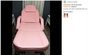 Camilla Eléctrica de Belleza Facial LUMARS, Moderna, para Salón de Spa, con Control Remoto - Product Image 3