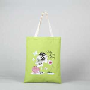 All'ingrosso Design personalizzato in bianco riutilizzabile la Tote Bag De Colores Shopping di cotone Tote Bag in tela con Logo stampato personalizzato - Product Image 4