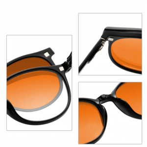 2025 Wholesale Custom Logo Magnetic <strong>Fashion</strong> Round Frame Clip Eyeglasses Women Men Anti Blue Light Blocking <strong>Reading</strong> <strong>Glasses</strong> - Product Image 5