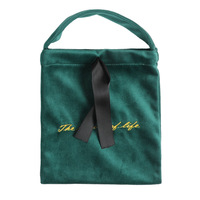 Pochette en velours noir OEM 9x12cm avec cordon de serrage, recyclable, usage polyvalent, pour bijoux, montres, bagues, lunettes, chaussures, vêtements, cadeaux, emballage
