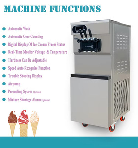 Máquina para Hacer Helados Suaves de 25-28L/H, Máquina Comercial para Hacer Helados - Product Image 3