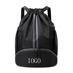 Mochila deportiva personalizada resistente al agua Yoga <span class=keywords><strong>Gymsack</strong></span> Travel Soft Compact Training <span class=keywords><strong>Gymsack</strong></span> Mochila con cordón - Product Image 1