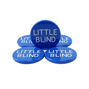 מפעל 30mm קטן גדול עיוור כפתור 2g עגול קזינו שולחן אבזר עבור שבבי פלסטיק - Product Image 5