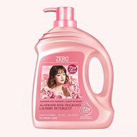 Détergent Liquide Parfumé Rose Bois d'Agar en Stock Prêt à l'emploi 2,5KG Fraîcheur Longue Durée 72H Nettoyage en Profondeur des Vêtements