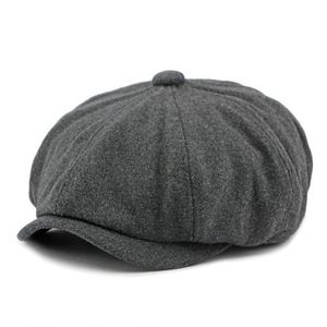 Wholesale High Quality Vintage Adjustable Gatsby Ivy Cap Berets Hats for Men Women Golf <b>Driving</b> Wool Felt Newsboy Cap Casual All - Product Image 1