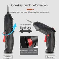Tournevis électrique sans fil multifonctionnel, perceuse à percussion, petit outil pistolet pour la maison, industriel, au lithium, en plastique