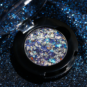 Luxury High End Sparkle <strong>Blue</strong> Diamond <strong>Glitter</strong> <strong>Eyeshadow</strong> Palette Multichrome Duochrome Multi-colors Shimmer Pigmented <strong>Eyeshadow</strong> - Product Image 1