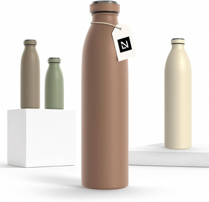 Borraccia in Acciaio Inox da 25 Oz, Ideale per Escursionismo e Ciclismo, Doppia Parete, Bocca Larga con Cannuccia, Nuovo Design, Grande Capacità 2L - Product Image 4