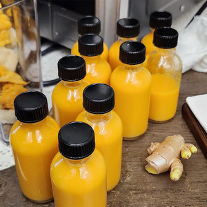 2 Oz 60Ml Boston Vòng Rõ Ràng Chai Thủy Tinh Mini Du Lịch Sức Khỏe Bắn Chai Thủy Tinh Cho Nước Trái Cây, Rượu, Gừng Bức Ảnh Cà Phê 2 Oz - Product Image 4