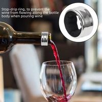 Accessoires de bar : Ensemble de 4 ouvre-bouteilles à vin avec coffret cadeau, tire-bouchon en acier inoxydable, bouchon de bouteille de vin, verseur et bague anti-goutte pour bar à domicile