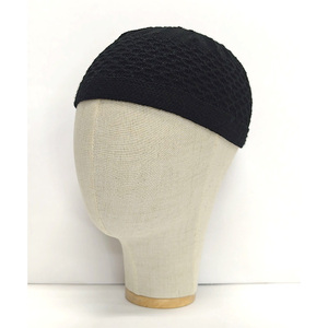 Chapeau de prière Kopiah Kufi tricoté brodé de qualité supérieure pour hommes musulmans confortable et élégant - Product Image 5