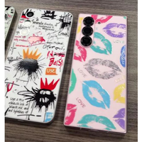 Para iPhone 17 Pro Max 15, Funda Trasera 3D Transparente con Relieve, Adhesivo Trasero con Patrón de Beso Romántico, Protector de Teléfono, Plotter de Corte Ilimitado