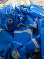 Tissu filtrant en monofilament de nylon bleu, tissé, filtre liquide industriel pour le lavage du charbon, filtration des boues