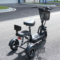 Nouveau Style 36V 48V vélo pliant électrique unisexe alliage aluminium ville vélo scooter avec 3 roues