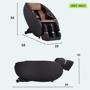 Beste <span class=keywords><strong>Massage</strong></span>-Shiatsu-Massagesessel Ganzkörper-Liegesessel Zero-Gravity-Massagesessel Elektrisch mit Integriertem Herz-Fuß-Roller Luftdruck - Product Image 2