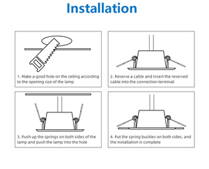 Lumière LED Anti-éblouissement COB, Mini projecteurs encastrés dans le mur, pour la maison, la vitrine intérieure, l'hôtel, le corps en aluminium - Product Image 3
