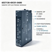 6ES7138-4DC01-0AB0,6ES7 138-4DC01-0AB0 pour Siemens PLC, module de positionnement pas à pas ET200S, 1 canal 5V 204KHz, largeur 15mm