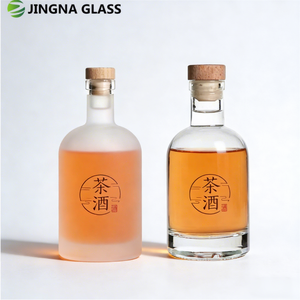 Bouteille en verre personnalisée pour Tequila, Gin, Whisky, Liqueur, Vodka avec <span class=keywords><strong>bouchon</strong></span> – 50ml, 100ml, 200ml, 375ml, 500ml, 700ml, 750ml, 1000ml - Product Image 1