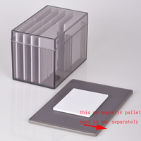 Boîte de rangement pour extensions de cils en plastique blanc à 10 couches, avec aimants, organisateur d'affichage, boîte à cils