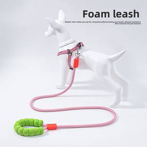 طوق كلاسيكي للحيوانات الأليفة من النايلون بنمط صلب ومقبض قطني على شكل سحابة، مناسب للمشي في الهواء الطلق للحيوانات الأليفة من السلالات الصغيرة والمتوسطة - Product Image 3