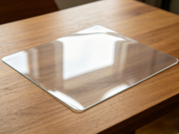 Housse de table en verre souple TPU non toxique, protection imperméable pour plateau de table