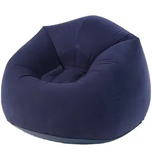 heavy duty inflatable chair sofa furniture indoor or outdoor comfortable velour finish blow up air beanbag roamer airbag