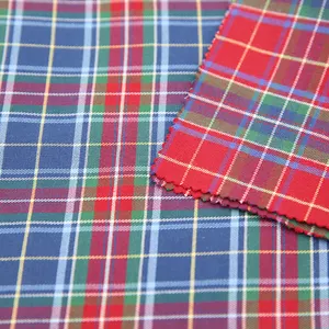 Новый дизайн простой пряжи окрашенный поплин 100 хлопчатобумажная ткань для рубашки производитель Китай
