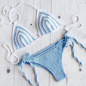 Bikini de Ganchillo Hecho a Mano Personalizado, Traje de Baño de Dos Piezas con Aberturas, Ropa de Playa, Fabricante de Trajes de Baño para Mujer - Product Image 2